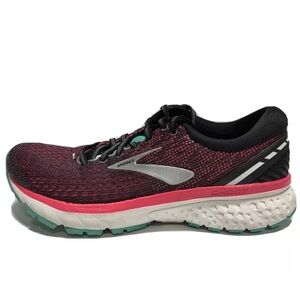 Brooks Women’s Ghost 11, Pink/Aqua Running Shoes, Size 10M